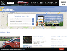 Tablet Screenshot of mojanitra.sk